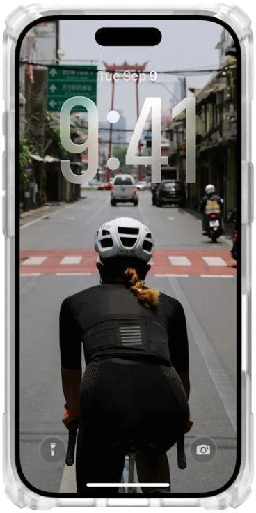 Carruzzo Urban Armor Gear dėklas UAG Plasma XTE Magsafe, skaidrus/titano spalvos - iPhone 17 Pro