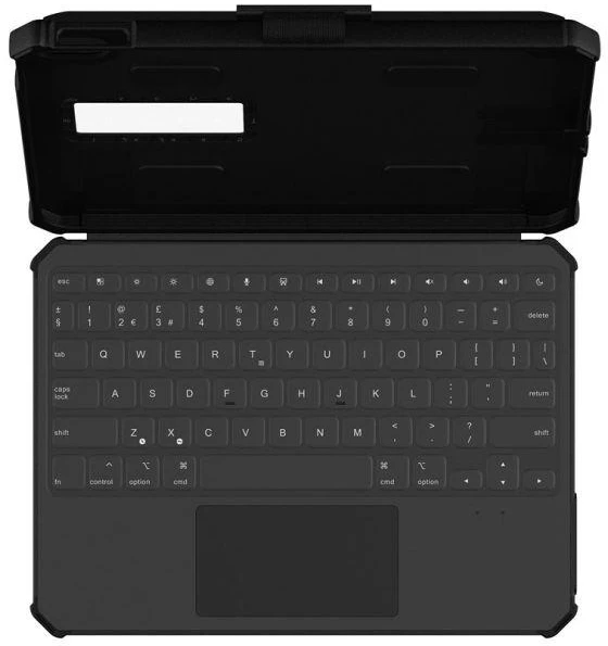 Carruzzo Urban Armor Gear 1K4009B14040 mobiliojo įrenginio klaviatūra QWERTY Anglų (JK) C tipo USB Juoda
