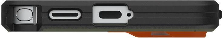 Dėklas Urban Armor Gear UAG Civilian, Olive Drab/Oranžinis - Samsung Galaxy S26 Ultra