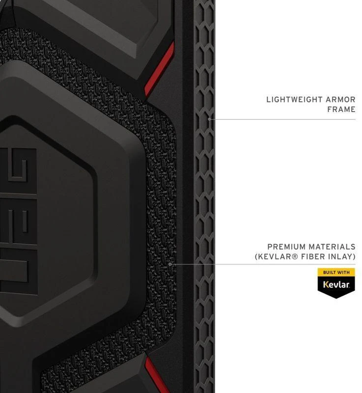 Dėklas Carruzzo Urban Armor Gear UAG Monarch Pro, Kevlar Juodas - Samsung Galaxy S26 Ultra