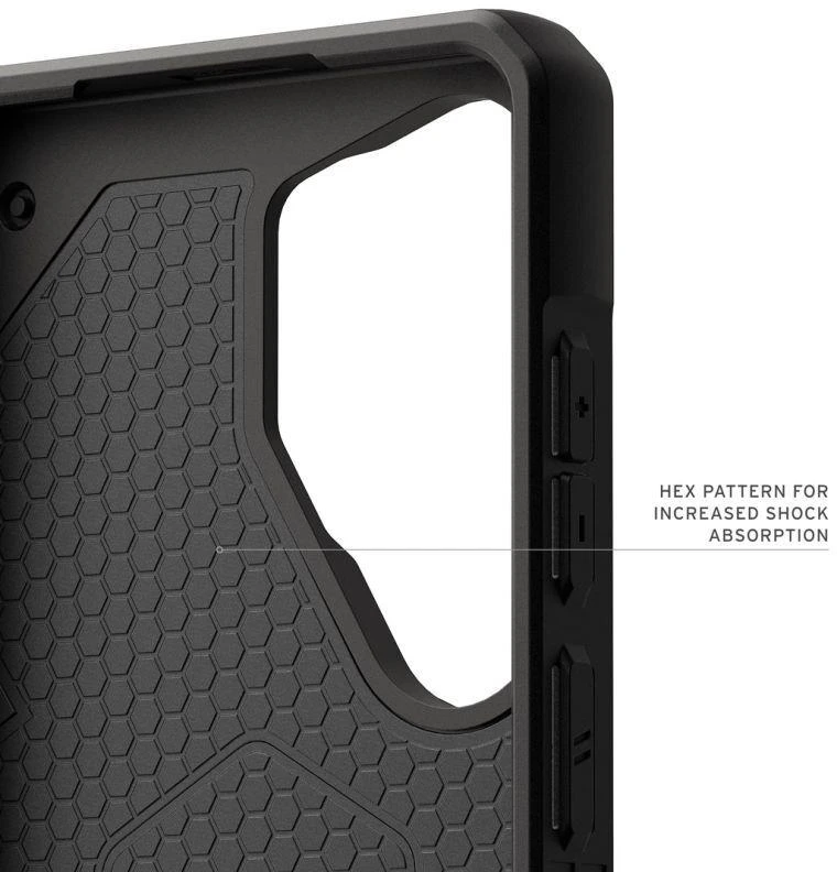 Dėklas Carruzzo Urban Armor Gear UAG Monarch Pro, Kevlar Juodas - Samsung Galaxy S26 Ultra