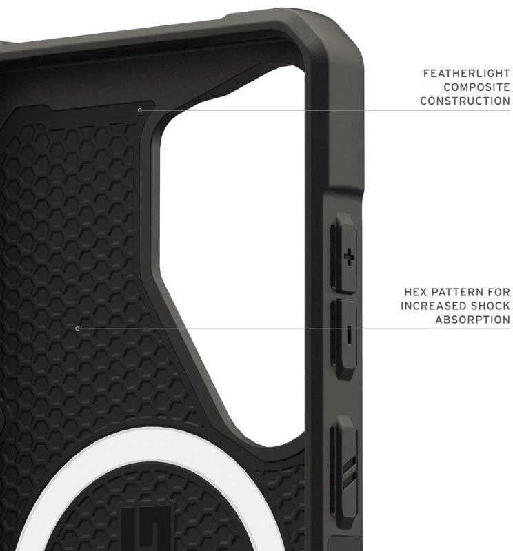 Dėklas Carruzzo Urban Armor Gear UAG Pathfinder, Juodas - Samsung Galaxy S26 Ultra
