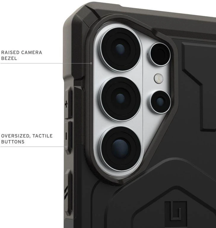 Dėklas Carruzzo Urban Armor Gear UAG Pathfinder, Juodas - Samsung Galaxy S26 Ultra