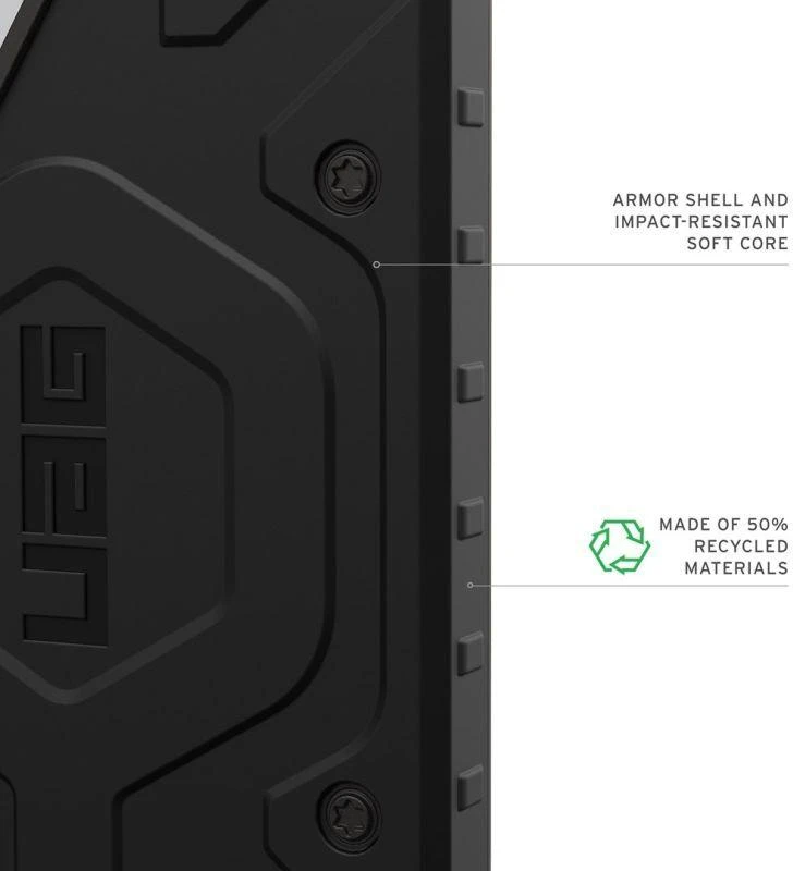 Dėklas Carruzzo Urban Armor Gear UAG Pathfinder, Juodas - Samsung Galaxy S26 Ultra
