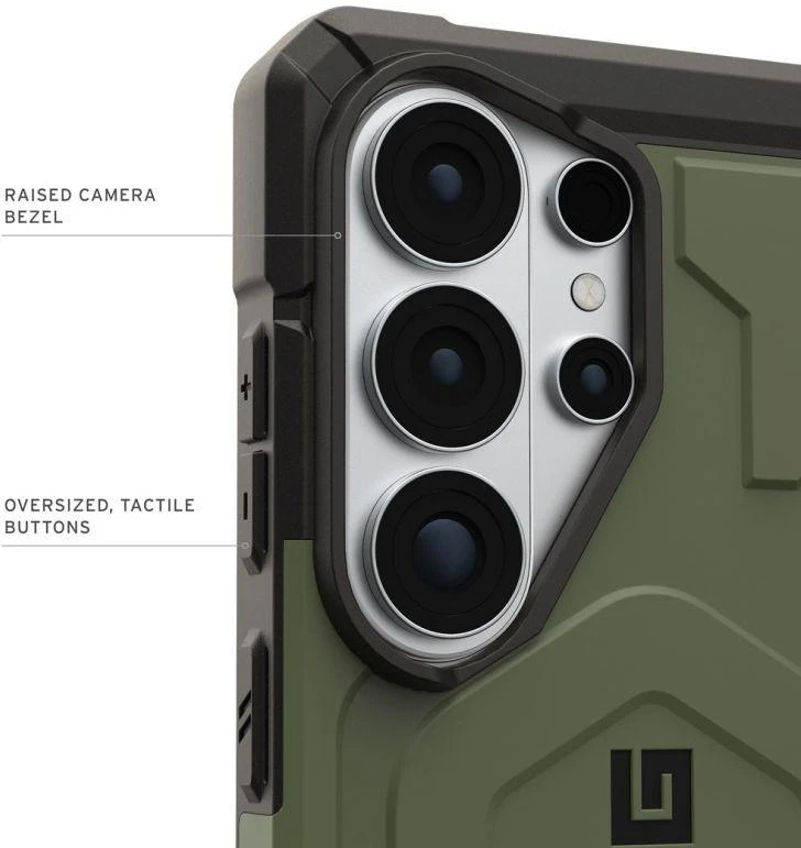 Dėklas „Urban Armor Gear“ UAG „Pathfinder“, alyvuogių spalvos – „Samsung Galaxy S26 Ultra“