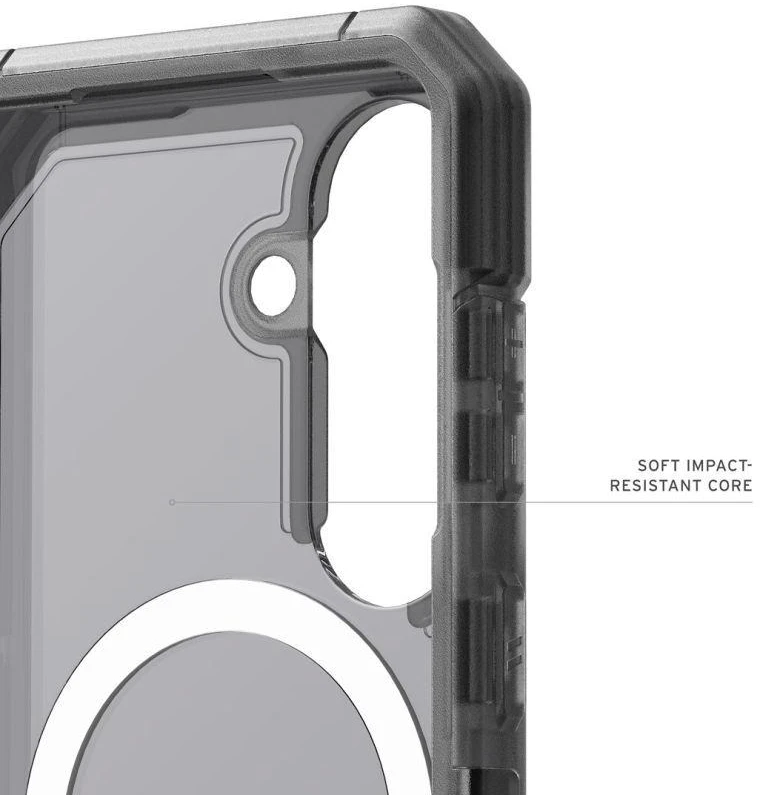 Dėklas „Urban Armor Gear“ UAG Trooper, skaidrus/peleninis – „Samsung Galaxy S26“