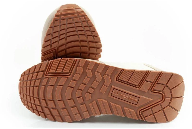 US Polo Assn moteriški laisvalaikio bateliai, madingi, patogūs, kreminės spalvos