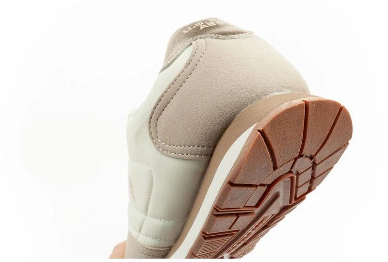 US Polo Assn moteriški laisvalaikio bateliai, madingi, patogūs, kreminės spalvos