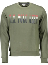 US POLO ASSN. VYRIŠKAS ŽALIAS ZIPAS BLUZA