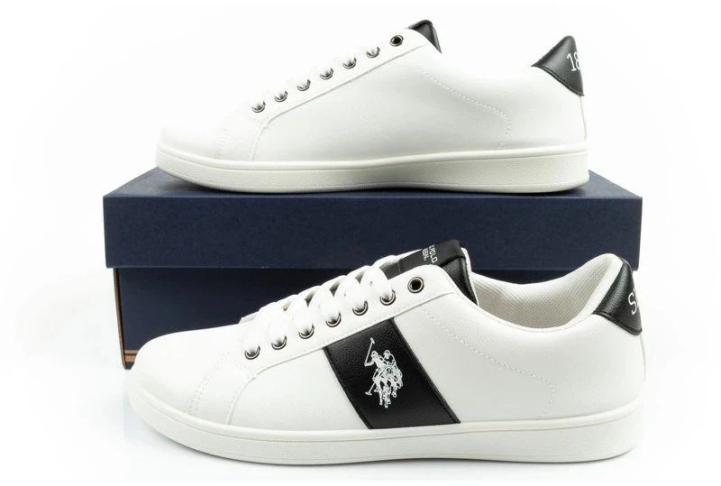 US Polo Assn. vyriški laisvalaikio batai, madingi, balti, patogūs