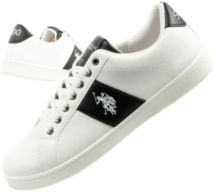 US Polo Assn. vyriški laisvalaikio batai, madingi, balti, patogūs