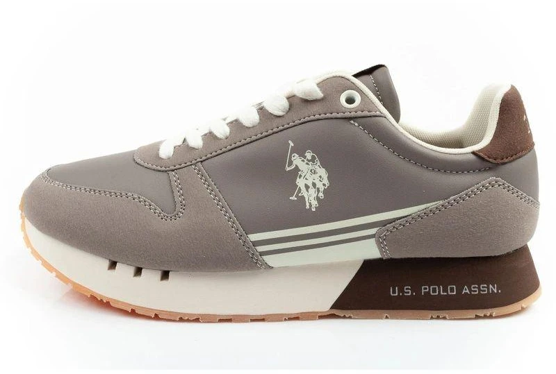 US Polo Assn vyriški laisvalaikio bateliai, madingi ir patogūs, rudi