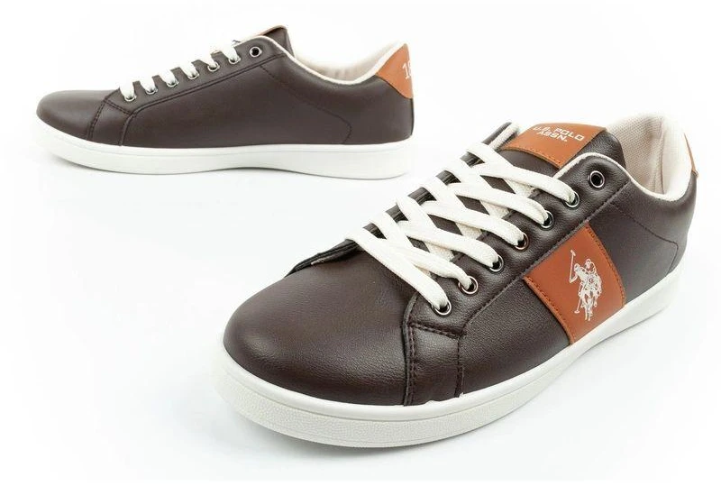 US Polo Assn. vyriški laisvalaikio bateliai, madingi, rudi, patogūs