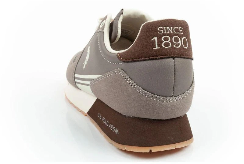 US Polo Assn vyriški laisvalaikio bateliai, madingi ir patogūs, rudi