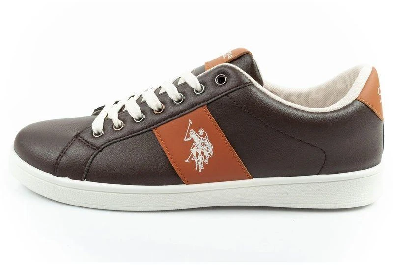 US Polo Assn. vyriški laisvalaikio bateliai, madingi, rudi, patogūs