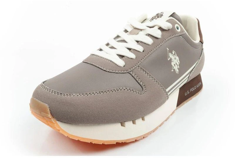 US Polo Assn vyriški laisvalaikio bateliai, madingi ir patogūs, rudi