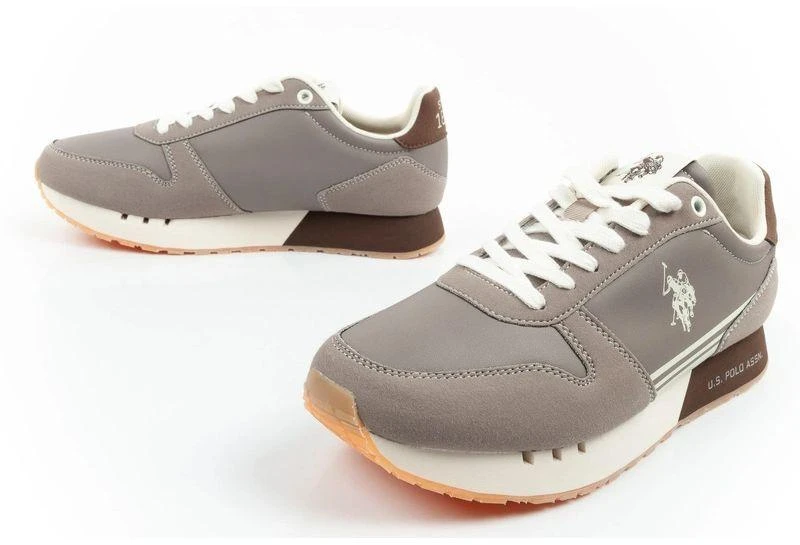 US Polo Assn vyriški laisvalaikio bateliai, madingi ir patogūs, rudi