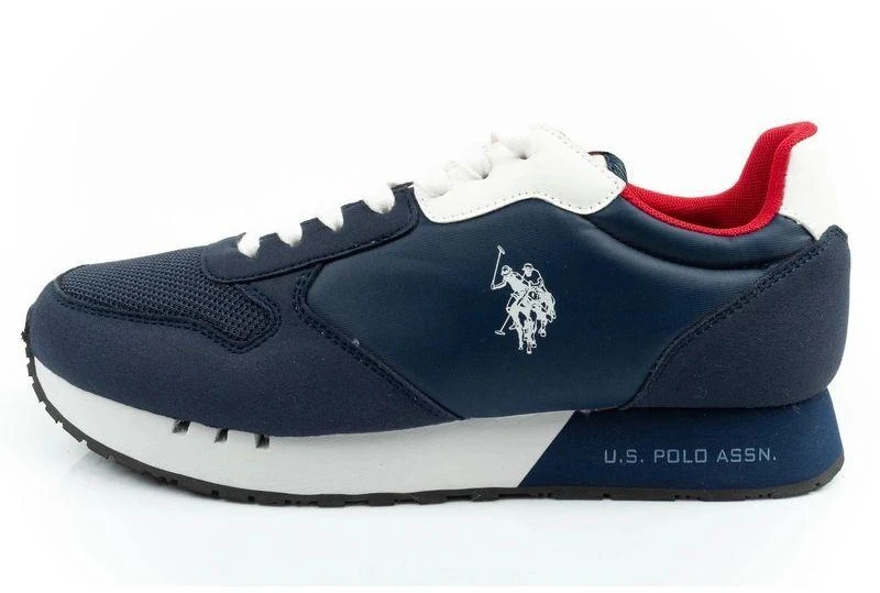 US Polo Assn vyriški sportiniai bateliai kedai madingi patogūs tamsiai mėlyni