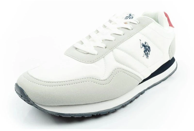 US Polo Assn vyriški sportiniai bateliai, madingi, patogūs, balti