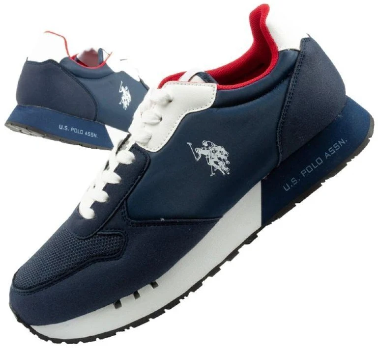 US Polo Assn vyriški sportiniai bateliai kedai madingi patogūs tamsiai mėlyni