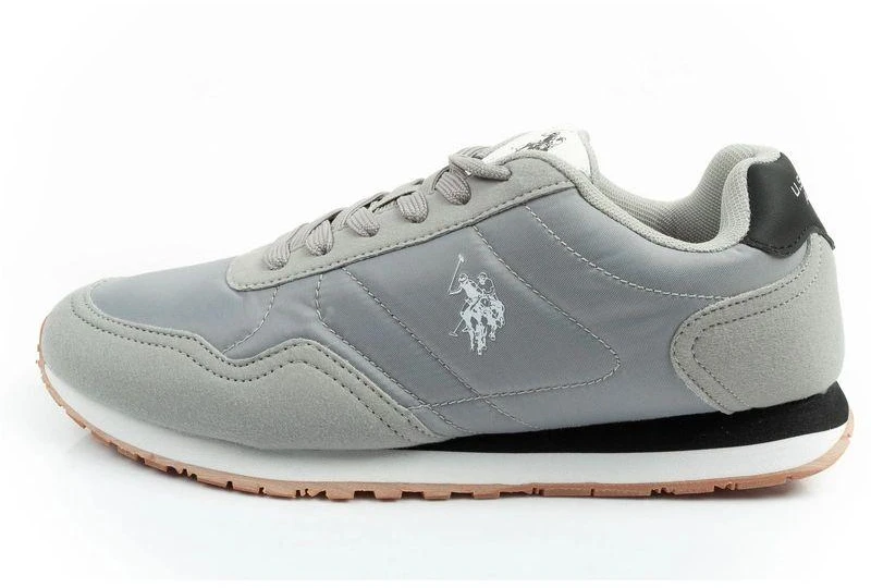 US Polo Assn vyriški sportiniai laisvalaikio bateliai, madingi, patogūs, pilki