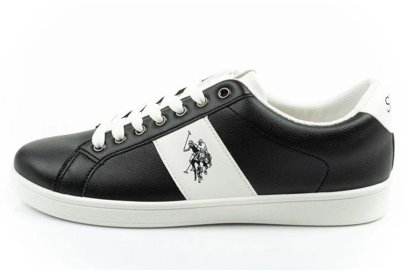 US Polo Assn. vyriški stilingi, juodi ir patogūs sportiniai bateliai
