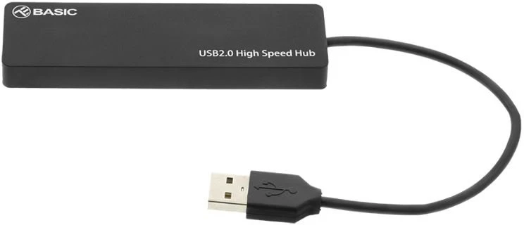 USB 2.0 šakotuvas su 4 prievadais Tellur Basic, juodas