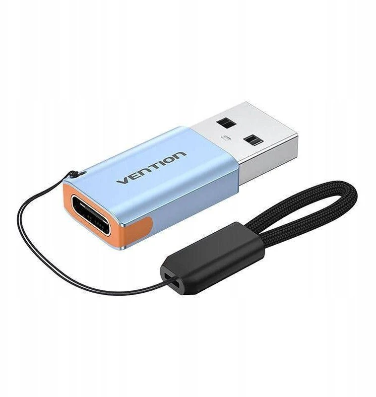 Vention USB adapteris CUAH0, USB-A 3.1 kištukinis USB-C lizdas (pilkas)