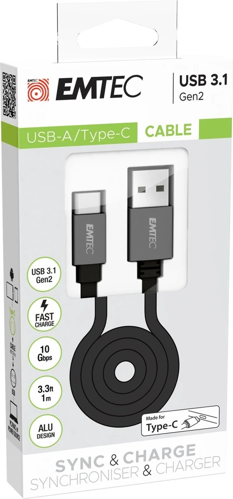 Emtec USB-A į USB-C laidas, 1 m