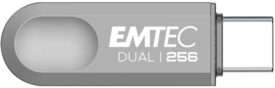 USB atmintinė su USB-A ir USB-C jungtimis Emtec D280, 256 GB