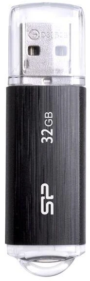 USB atmintukas Silicon Power Ultima U02 32GB USB 2.0 juodas (SP032GBUF2U02V1K)