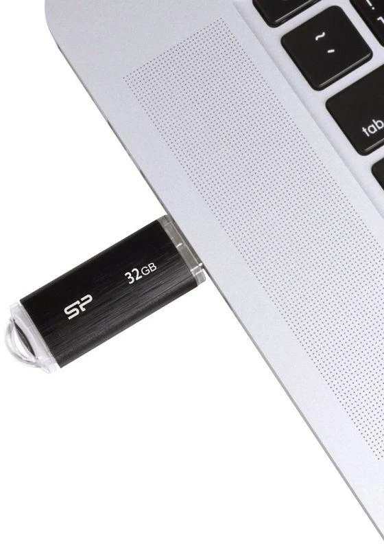 USB atmintukas Silicon Power Ultima U02 32GB USB 2.0 juodas (SP032GBUF2U02V1K)