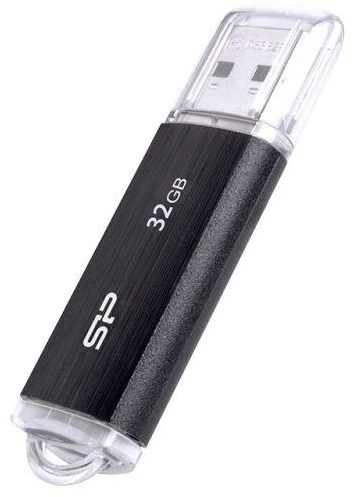USB atmintukas Silicon Power Ultima U02 32GB USB 2.0 juodas (SP032GBUF2U02V1K)