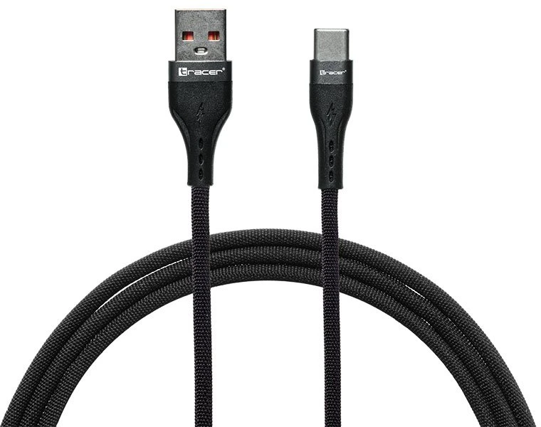 TRACER USB A - C tipo kabelis 1m BK
