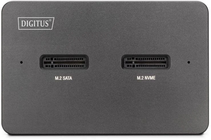 Digitus DA-71546-1 saugojimo diskų prijungimo stotis USB 3.2 Gen 2 (3.1 Gen 2) Type-C Juoda