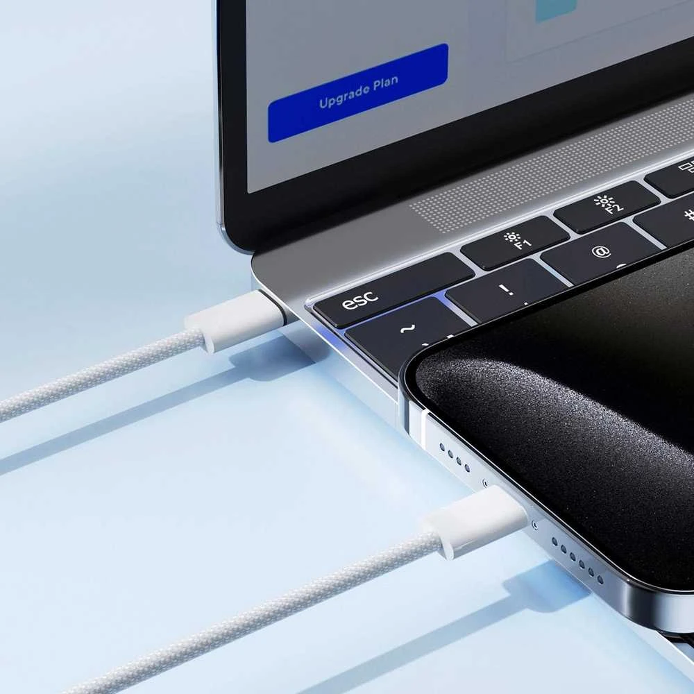USB kabelis Joyroom S-A45 USB-C į USB-C 60W 1,0m baltas