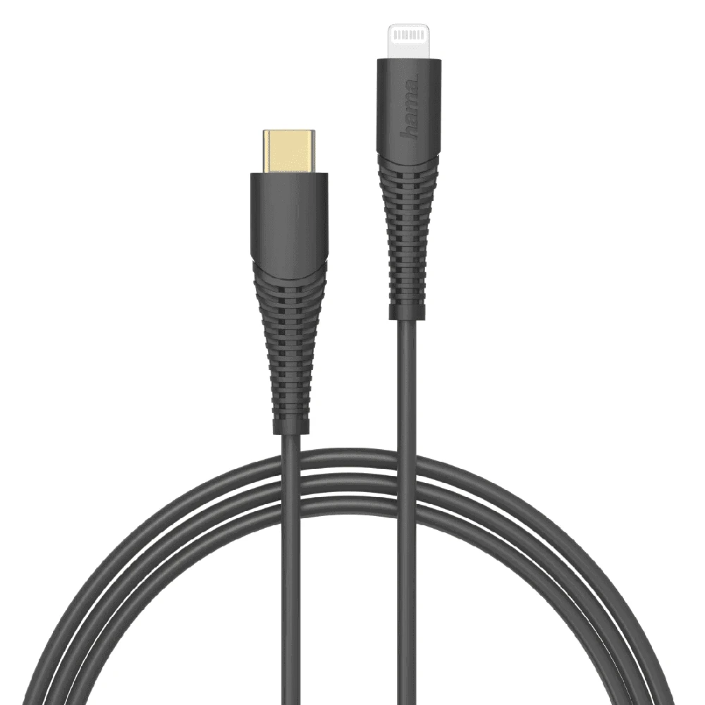 HAMA CHA-DAT-CAB-LIGHT C, 1.5M, BK