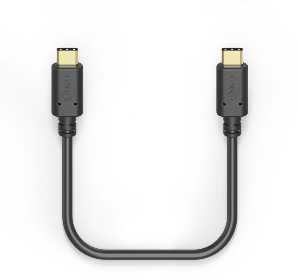 Hama USB-C - USB-C 1.5m, juoda