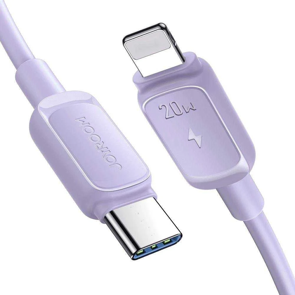 USB kabelis Joyroom (S-CL020A14) „USB-C (Type-C) - Lightning kabelis“ (20W 1.2m) violetinis