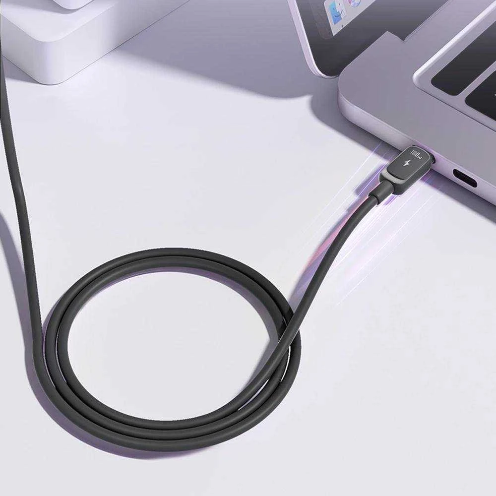 Joyroom Multi-Color Series A14 USB-C / USB-C 60W kabelis 1.2m – juodos spalvos