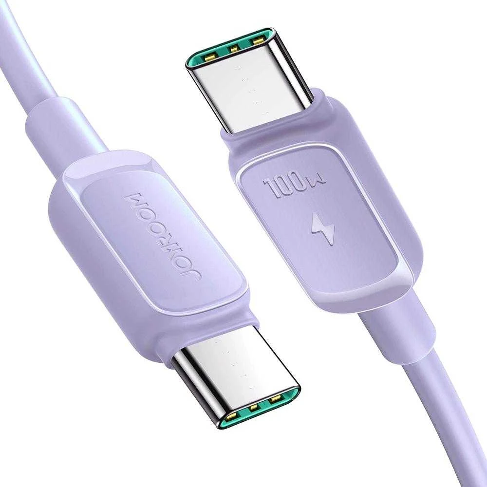 Kabelis S-CC100A14 100 W USB C į USB C Joyroom / 100 W / 1.2 m (violetinė)