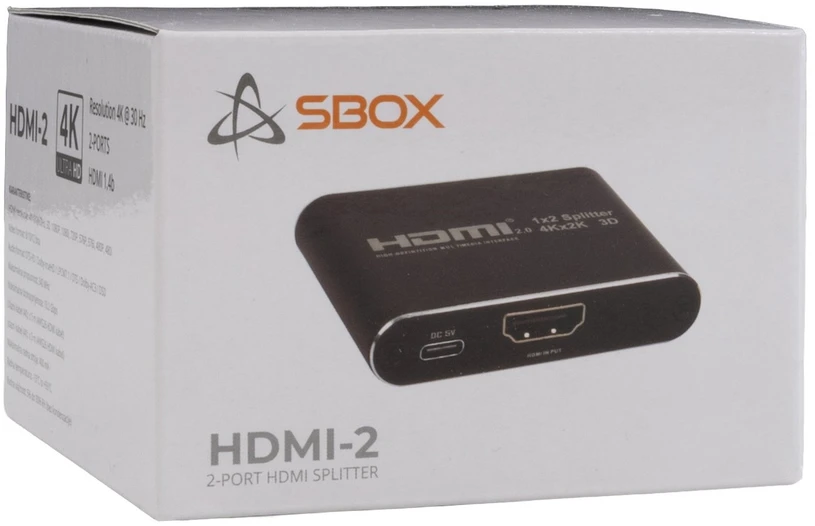 USB įkroviklis su Euro kištuku Sbox HDMI-2-V2