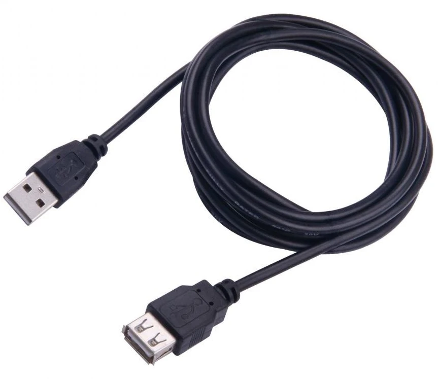 Sbox Technology USB ilgintuvas su USB-A kištuku ir lizdu Sbox USB-1025/R, 5 m, juodas
