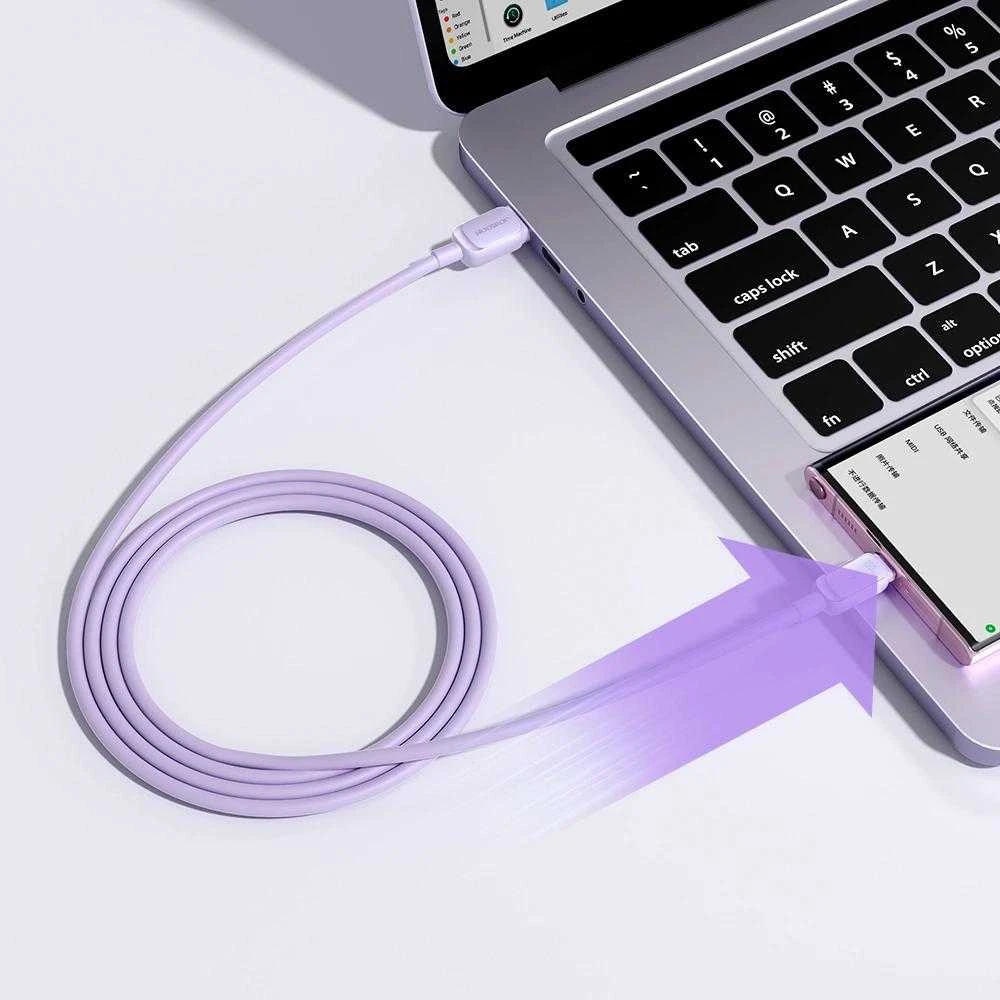 Joyroom Kabelis S-AC027A14 USB į USB C / 3A/ 1.2 m (violetinė)