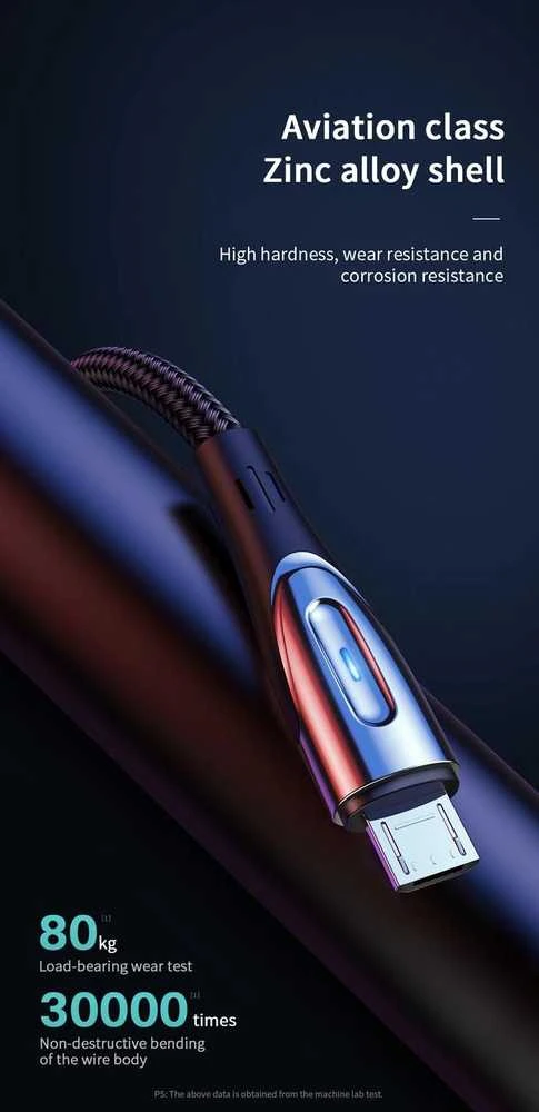 Greito įkrovimo laidas prie Micro USB / 3A / 2m Joyroom S-M41 (juodas)