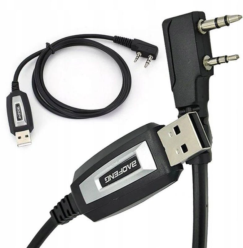 „Baofeng“ USB laidas, skirtas UV-5R 82 888S UV-S9 PLUS UV-13 16 17 21 radijo stotelių programavimui su K tipo kištuku