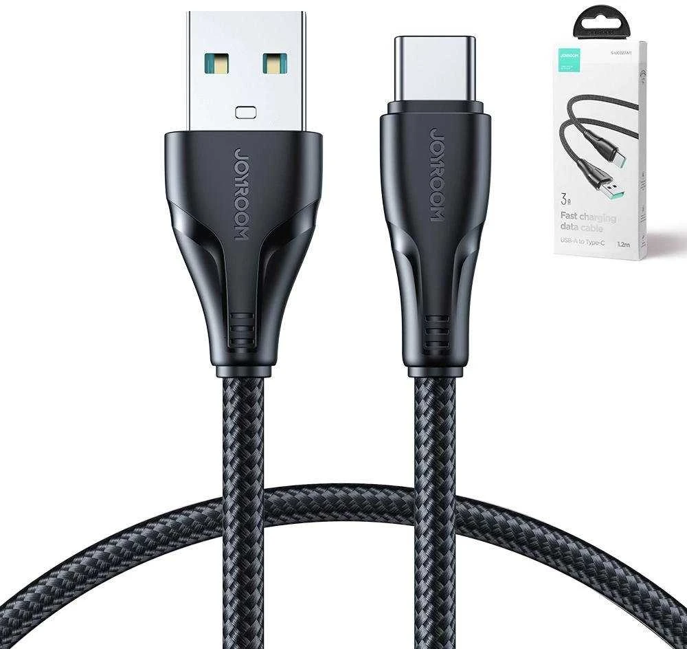 Kabelis USB viršija / C tipas / 3A / 1.2 m Joyroom S-UC027A11 (juodas)