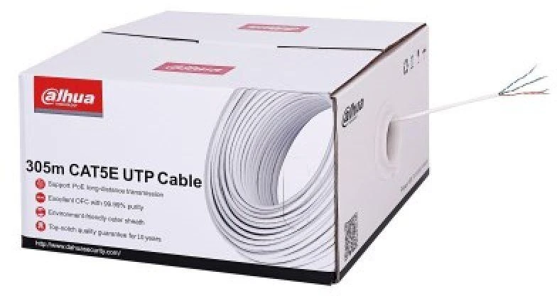Dahua Kamera Dahua Technology PFM920I-5EUN tinklo kabelis Baltas 305 m Cat5e U/UTP (UTP)