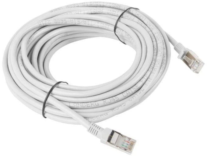 LANBERG PCU5-10CC-1000-S Patchcord RJ45 kat. 5e UTP 10m pilkas