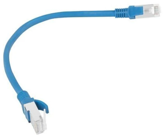 LANBERG PCU5-10CC-0025-B Patchcord RJ45 kat. 5e UTP 0,25m mėlyna